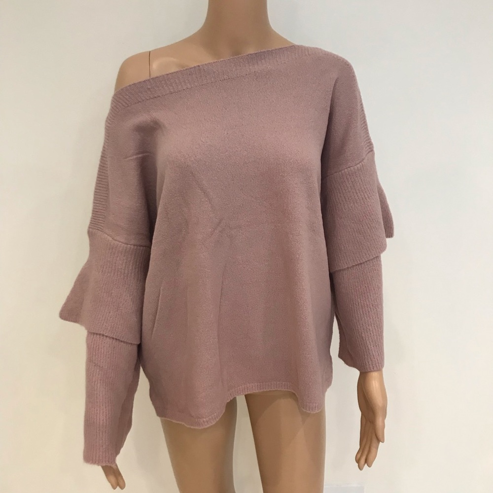 Layered Sleeve Knit Top